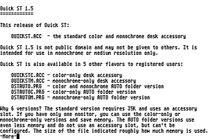ST World Quick Disk 1 atari screenshot