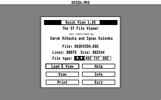 ST World Quick Disk 1 atari screenshot