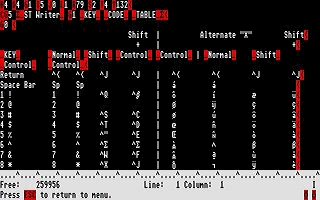 ST Writer Elite atari screenshot