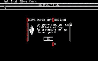 ST Writer Elite atari screenshot