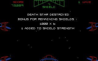 Star Wars atari screenshot