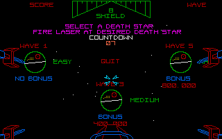 Star Wars atari screenshot