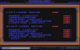 Starblade atari screenshot