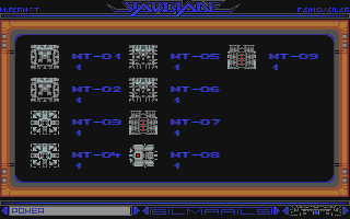 Starblade atari screenshot