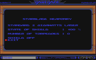 Starblade atari screenshot