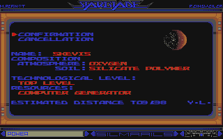 Starblade atari screenshot