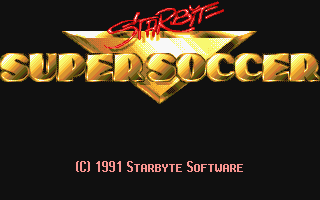 Starbyte Super Soccer atari screenshot