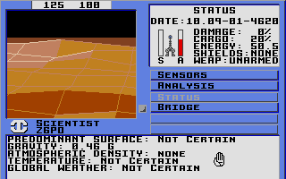 Starflight atari screenshot