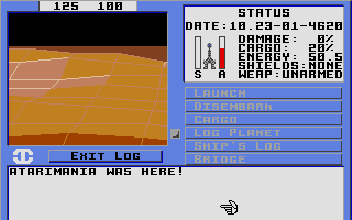 Starflight atari screenshot