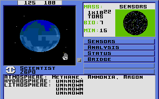 Starflight atari screenshot