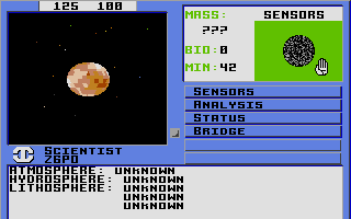 Starflight atari screenshot