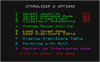 Starglider II atari screenshot