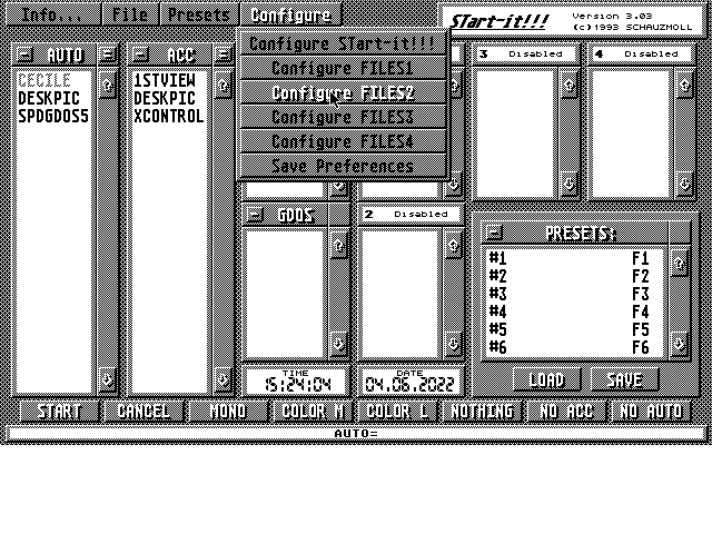Start-it atari screenshot