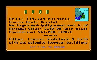 States and Countries atari screenshot