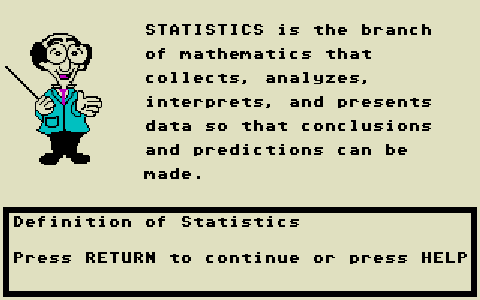 Statistics Volume 1 atari screenshot