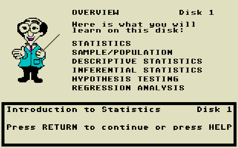 Statistics Volume 1 atari screenshot