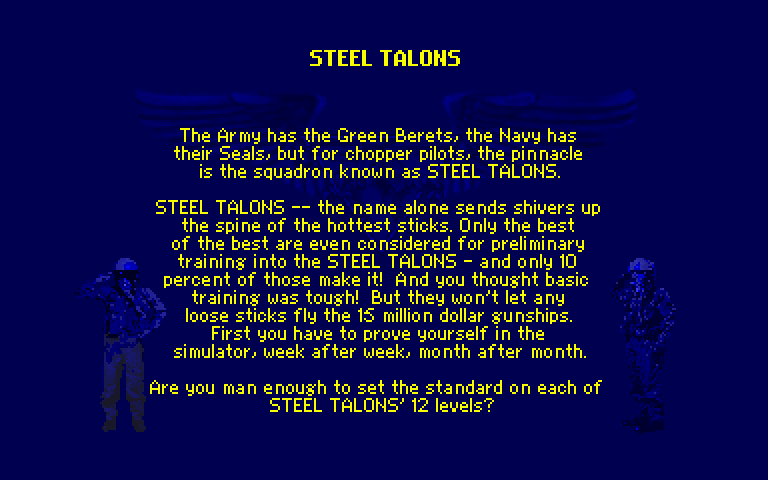 Steel Talons [Falcon030] atari screenshot