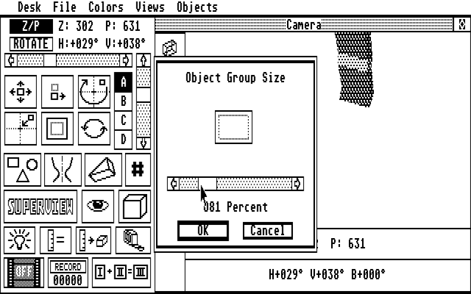 Stereo CAD-3D atari screenshot