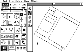 Stereo CAD-3D atari screenshot