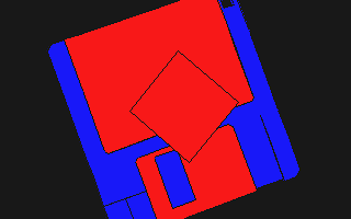 Stereo CAD-3D atari screenshot