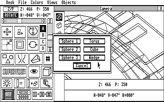 Stereo CAD-3D atari screenshot