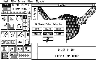 Stereo CAD-3D atari screenshot