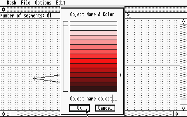 Stereo CAD-3D atari screenshot