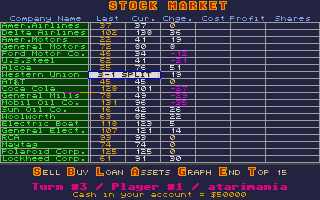Stock Market atari screenshot