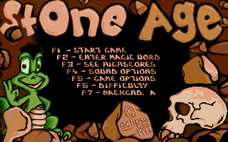 Stone Age atari screenshot