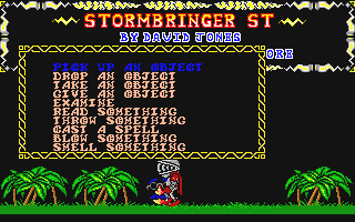 Stormbringer atari screenshot