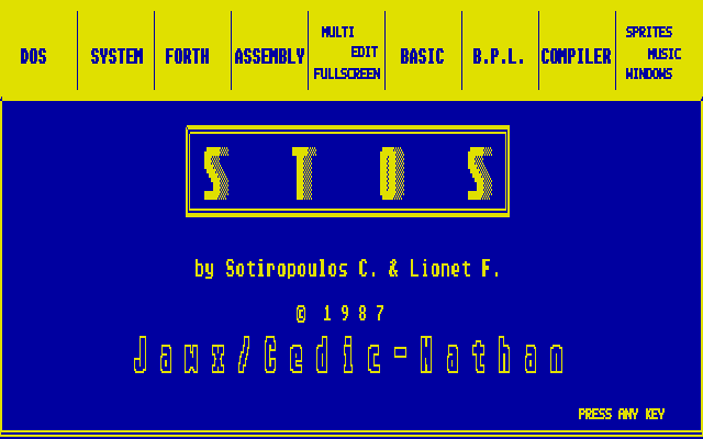 STOS — screenshot 1