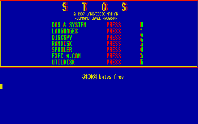 STOS atari screenshot