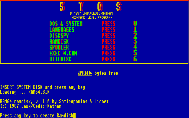 STOS atari screenshot