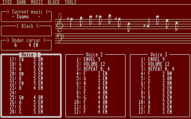 STOS Game Creator Demo atari screenshot