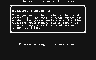 STOS Graphic Adventure Creator atari screenshot
