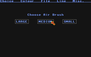 STOS Paint atari screenshot
