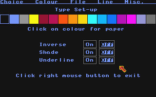 STOS Paint atari screenshot