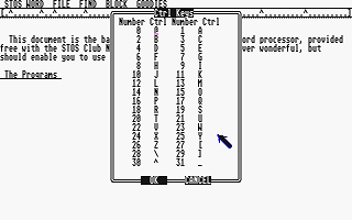 STOS Word atari screenshot