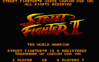 Street Fighter II - The World Warrior atari screenshot
