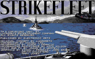 Strikefleet atari screenshot