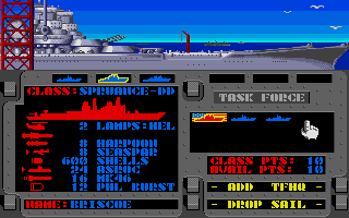 Strikefleet atari screenshot