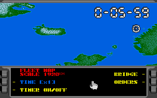 Strikefleet atari screenshot