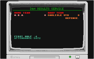 Striker Manager atari screenshot