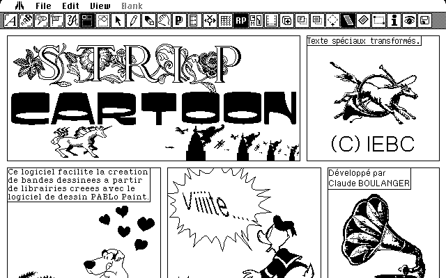 Strip Cartoon atari screenshot
