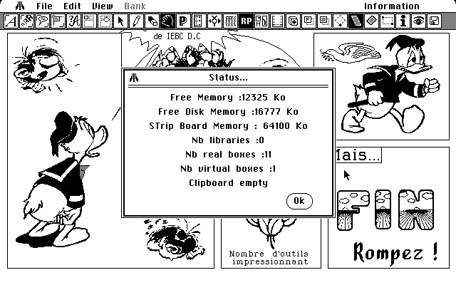 Strip Cartoon atari screenshot