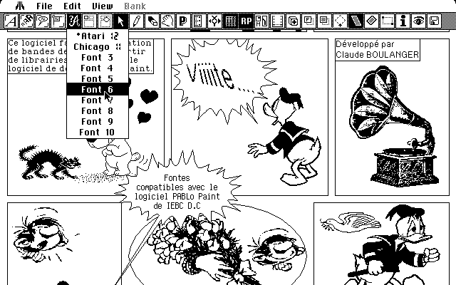 Strip Cartoon atari screenshot
