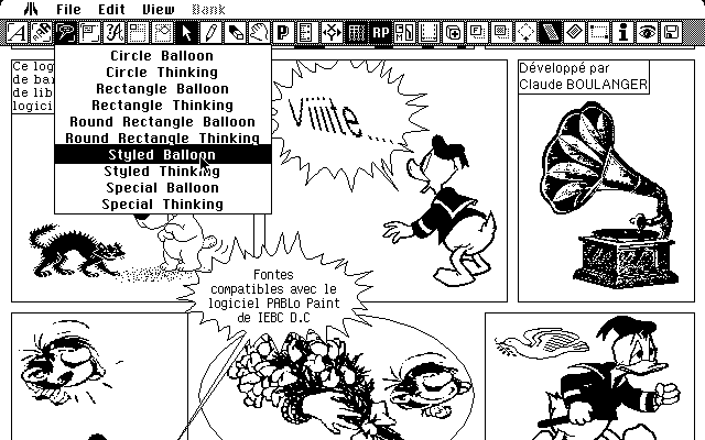Strip Cartoon atari screenshot