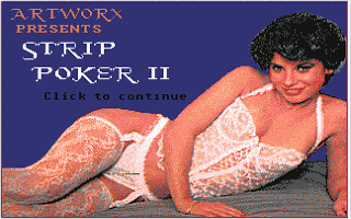 Strip Poker II atari screenshot