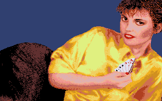 Strip Poker II+ Slideshow atari screenshot