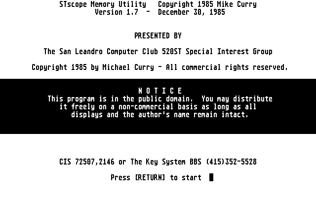 STscope — screenshot 1